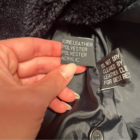 Vintage American Leather Black Long Genuine Leather Jacket - Picture 14 of 16